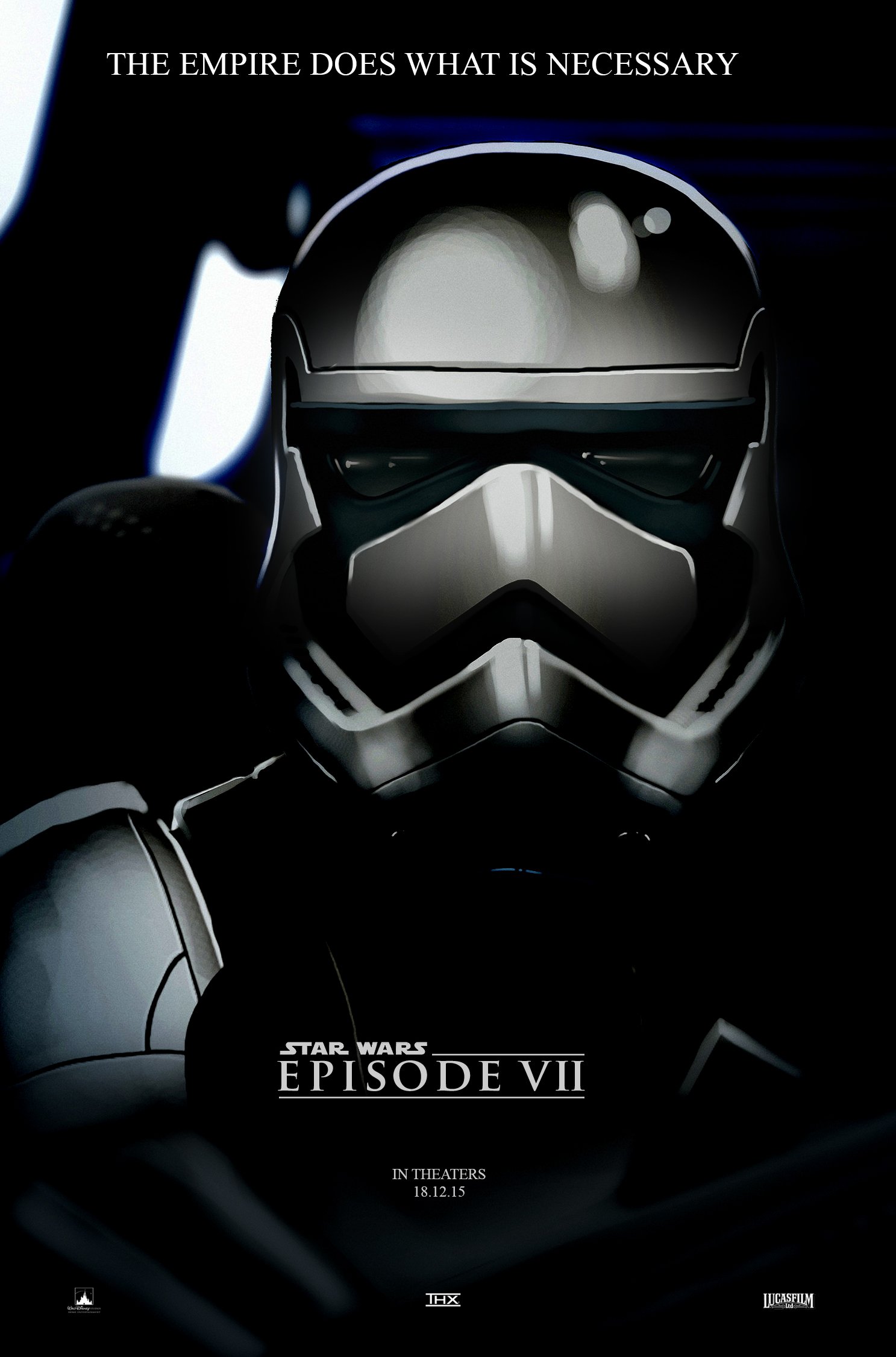 Star Wars Episode 7 Stormtrooper Poster Fan Made by Ivan Cheam