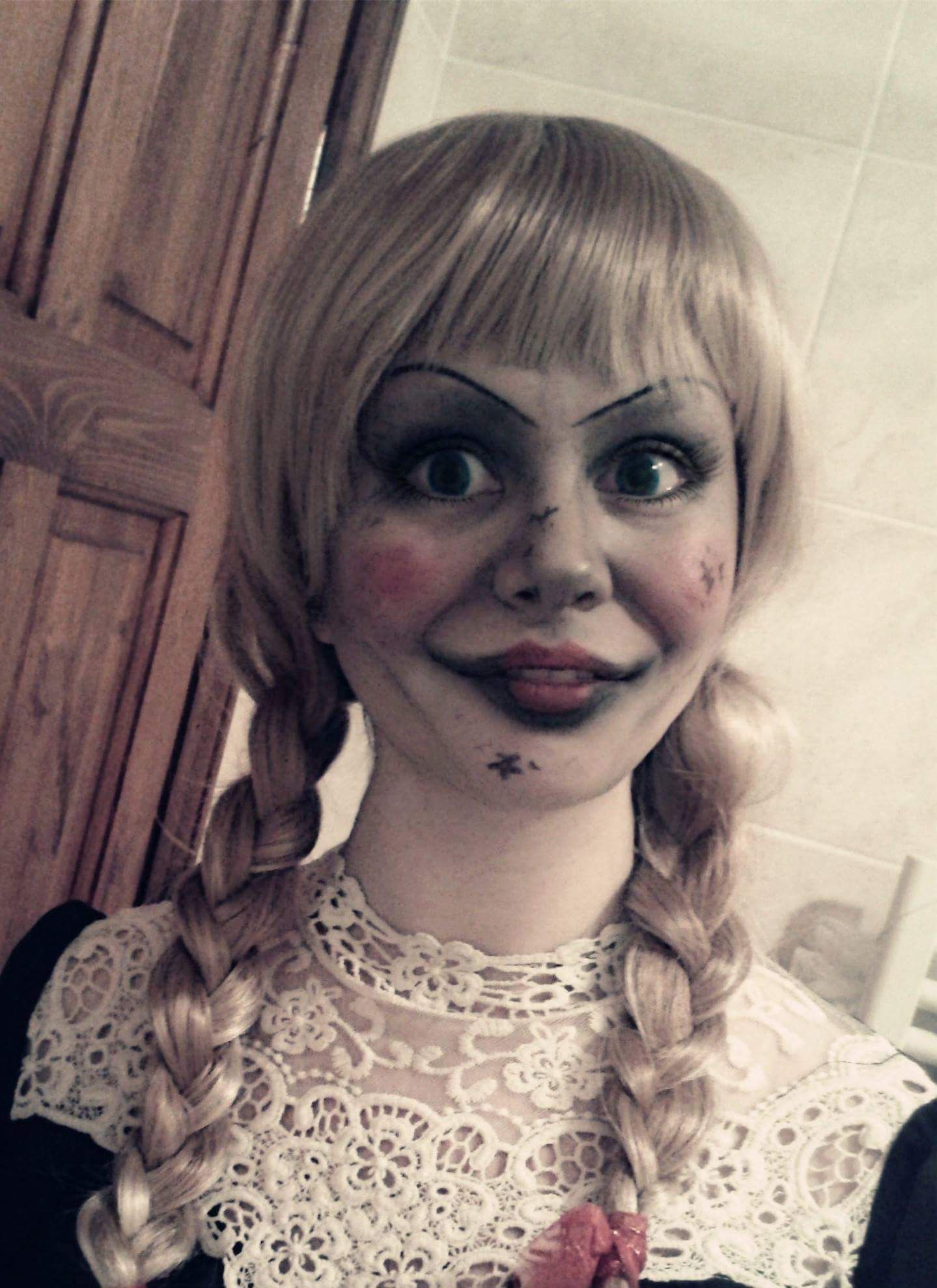 Annabelle Halloween Makeup
