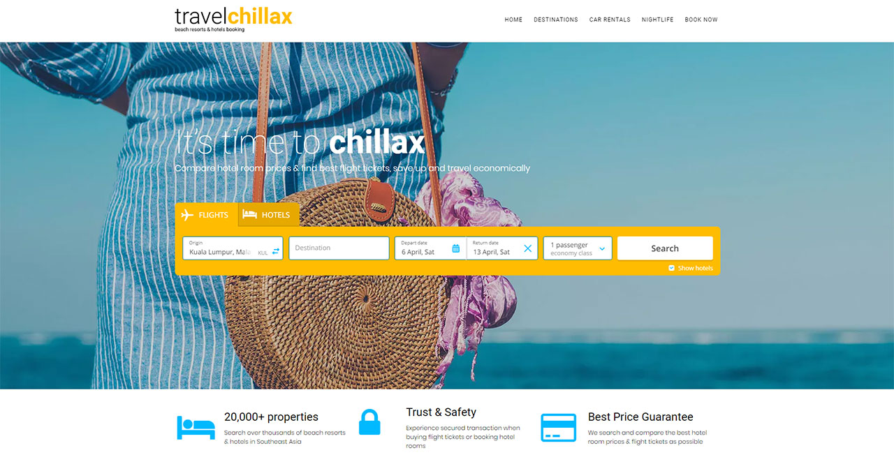 Travel Chillax Beach Resort Holiday Booking
